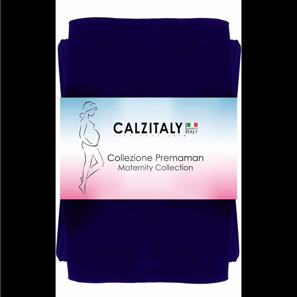 2 Pairs of New Navy Blue Maternity Tights | Pregnancy Opaque Pantyhose | Size M